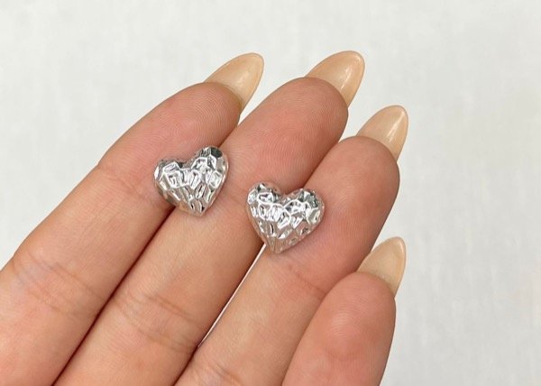 Producto - Aros pasantes corazón inflado