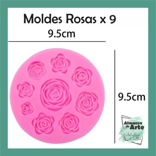 Producto - Molde Silicona Rosas x 9