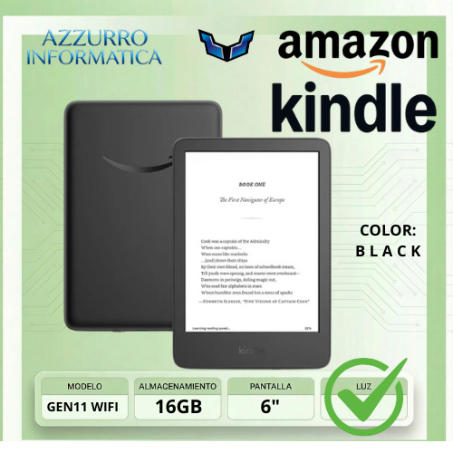 Producto - Amazon Kindle Paperwhite 16GB 6" Wifi Gen11 3 ubb-c BLACK