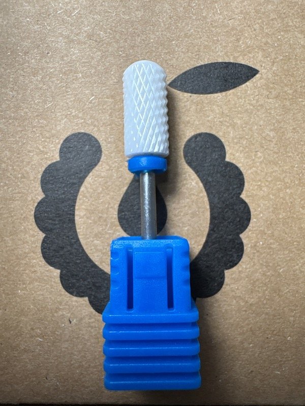Producto - Fresa ceramica barril punta redondeada azul