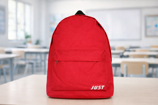 Producto - Mochila Just Roja Urbana Reforzada Con Doble Cierre 20L
