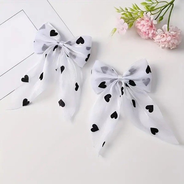 Producto - Moño coquette organza y terciopelo con hebilla