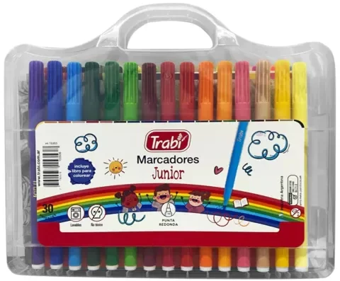 Producto - MARCADORES TRABI JUNIOR VALIJA X30
