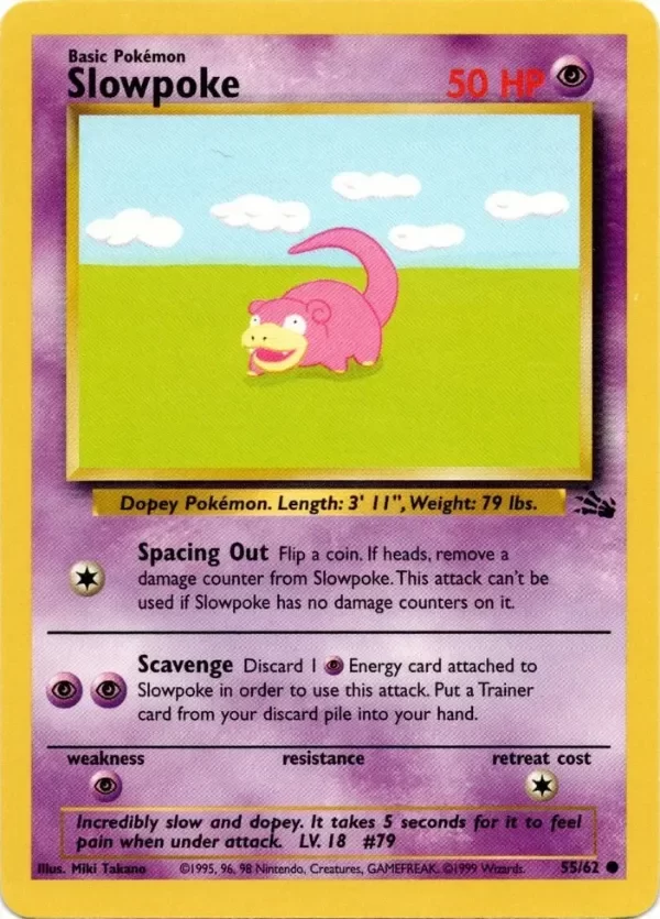 Producto - Slowpoke (55/62) [Fossil Unlimited]