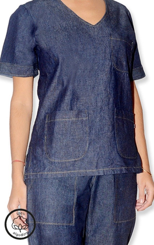 Producto - Ambo escote V DENIM Clásico