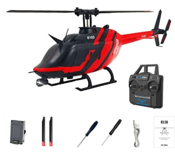 Producto - RC ERA C138 RTF Bell 206 Flybarless RC Helicopter w/Tx 6-Axis Gyro Altitude Hold