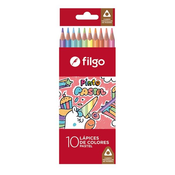 Producto - Lapiz de Colores FILGO PASTEL x 10