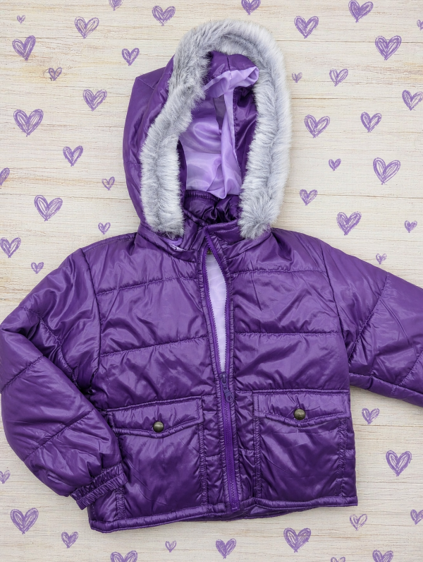 Producto - Campera Violeta con Capucha desmontable