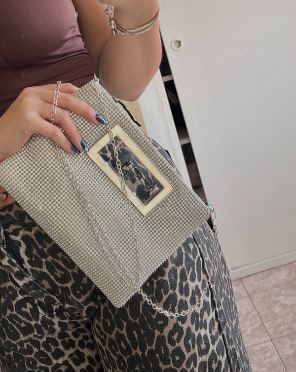 Producto - Bolso strass cuadrado