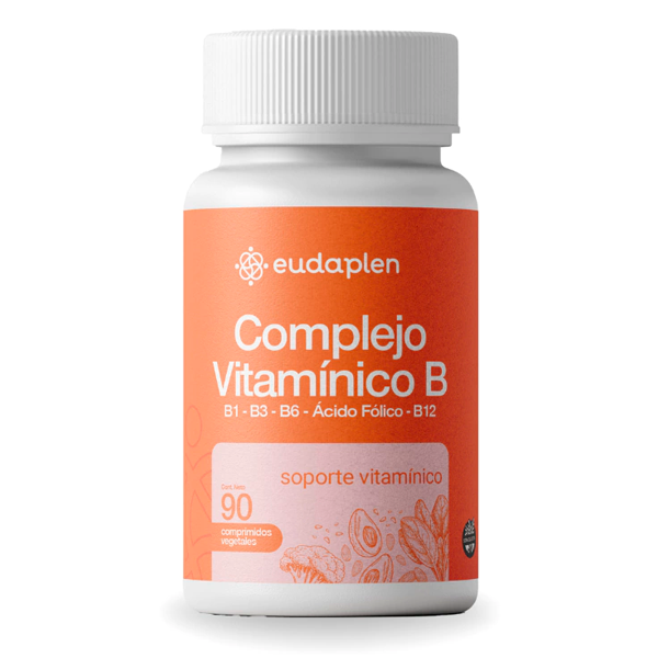 Producto - COMPLEJO VITAMÍNICO B (B1-B3-B6-ÁCIDO FÓLICO-B12) 90 CÁPSULAS - EUDAPLEN