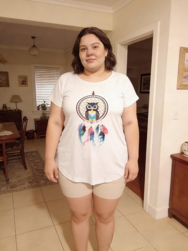 Producto - Remera Dama Basica BLANCA BHUO