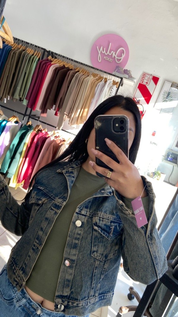 Producto - Campera de jeans óxido