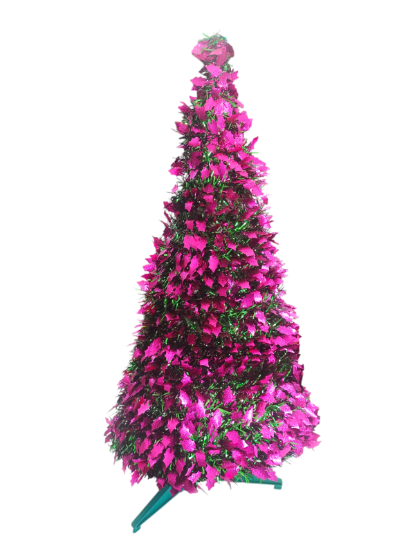 Producto - Árbol Espiral Brilloso Fiesta Morado /verde  cod3999