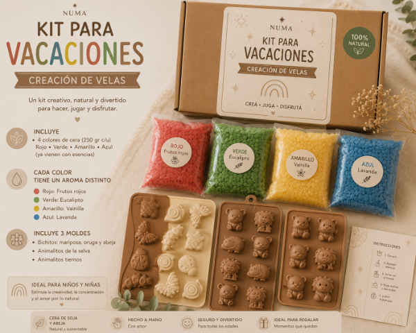 Producto - Kit de Creación de velas niños por 250 gr