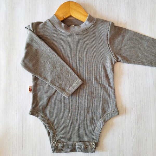 Producto - Body Lanilla Rib Gris ML