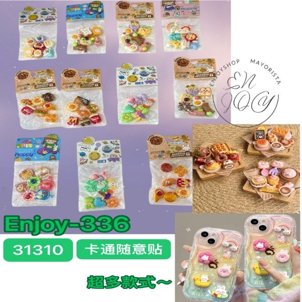 Producto - BLISTER DIY APILIQUES CHARMS DECO CUTE ENJOY336