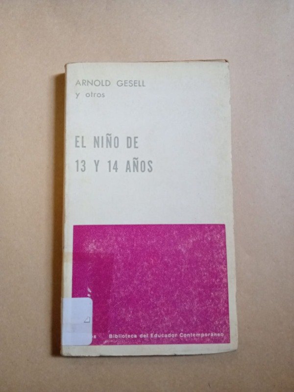Producto - El niño de 13 y 14 años - Arnold Gesell - Paidós 1967 - 0