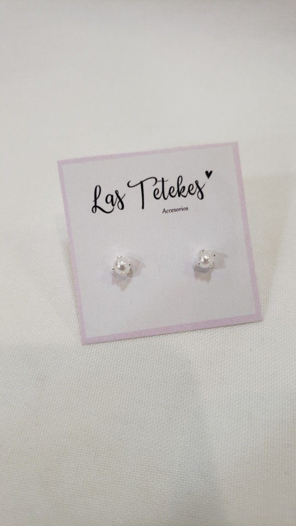 Producto - Aros perlas engastadas mini