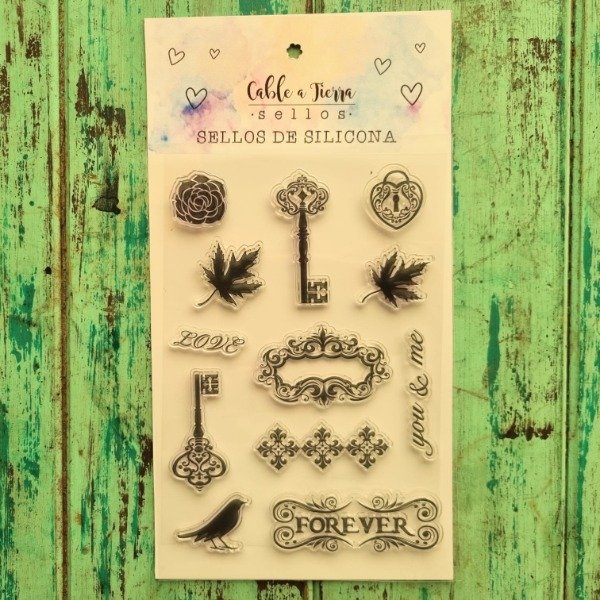 Producto - Sellos de silicona Llave vintage