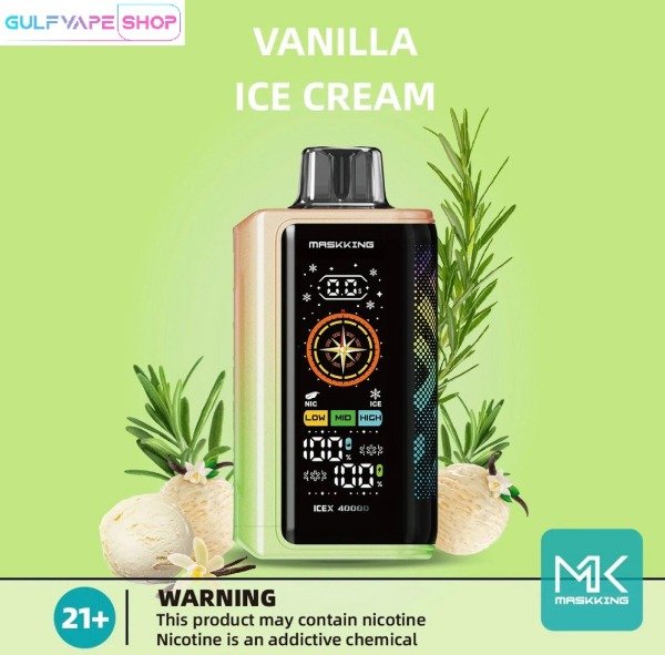 Producto - MK VANILLA ICE CREAM 40000Puffs
