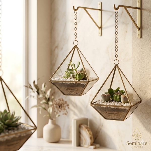 Producto - Terrario Colgante DIAMANTE