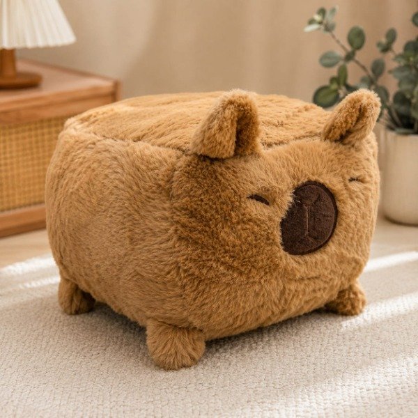 Producto - Almohadón Cuadrado Capybara 25x20 aprox. CL