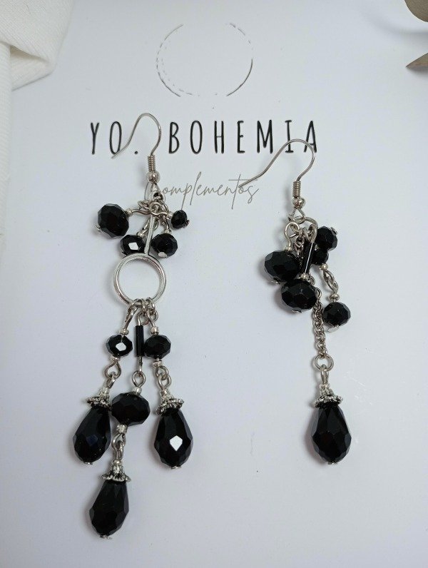 Producto - Aros LANA péndulo black - 0