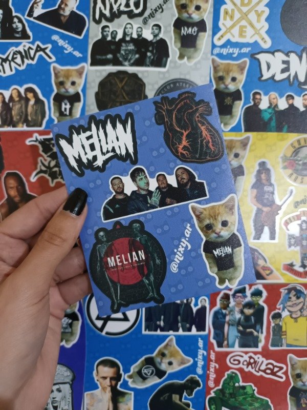 Producto - Plancha de stickers Melian