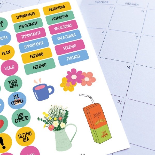 Producto - Plancha de stickers