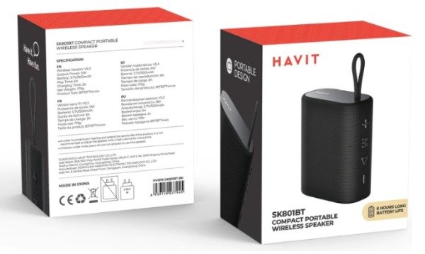 Producto - PARLANTE Portátil HAVIT SK801bt Bt V5.3 USB Tipo C - 1