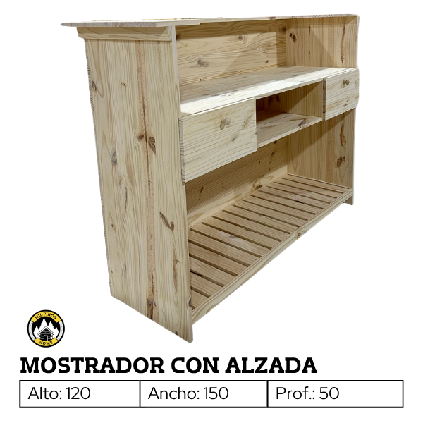 Producto - MOSTRADOR CON ALZADA - 1