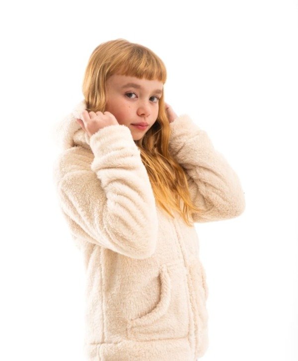 Producto - Campera Teddy crudo TALLE 10