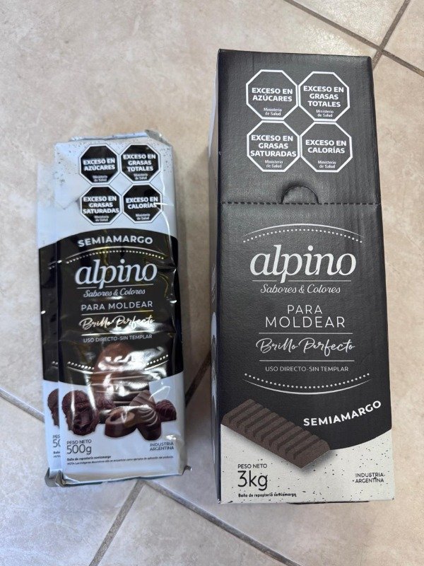 Producto - Chocolate Alpino SEMIAMARGO Lodiser x 3 kg