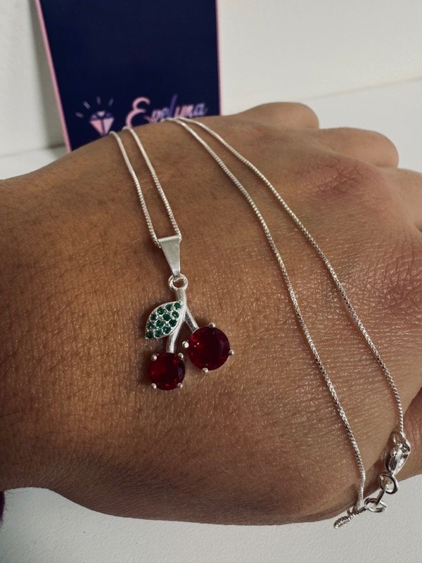Producto - Conjunto Cherry cubic engarzados Plata 925