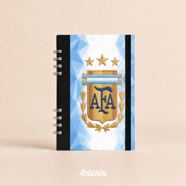 Producto - Cuaderno A5 tapa dura Selección Argentina - Geométrico - 0