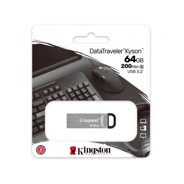 Producto - Pendrive Kingston 64gb metal clase 10