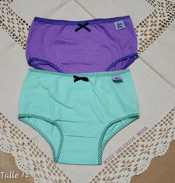 Producto - Pack X2 Bombachas de Nena Talle 12 michifuz