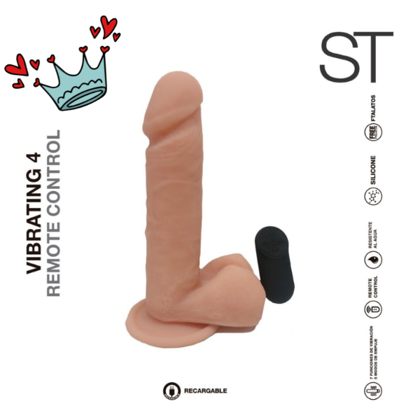 Producto - Vibrador Dildo con control - ST Sex Therapy