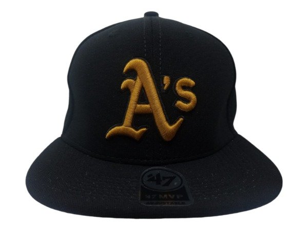 Producto - CERRADA Atrás, visera PLANA, INFANTIL, FLEX, OAKLAND A'S NEGRO