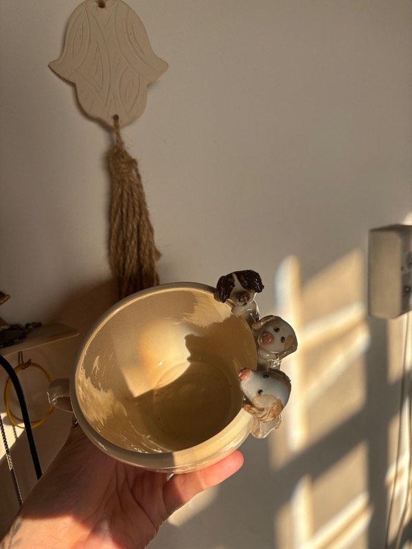 Producto - Tazon con mascota colgada