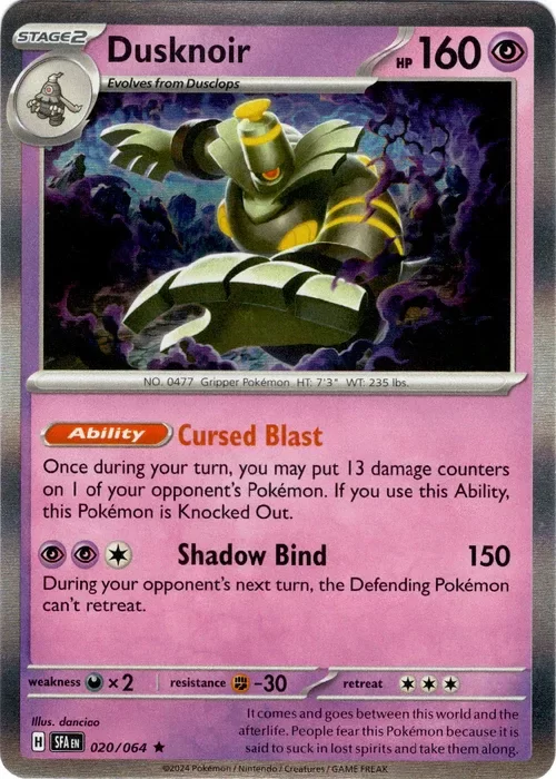 Producto - Dusknoir - 020/064 - Shrouded Fable - Holo