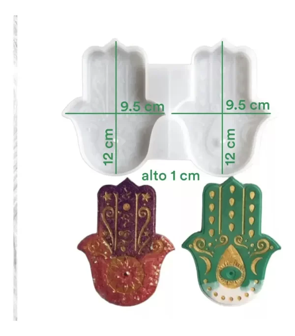 Producto - Molde de silicona manonde fatima porta saumerio