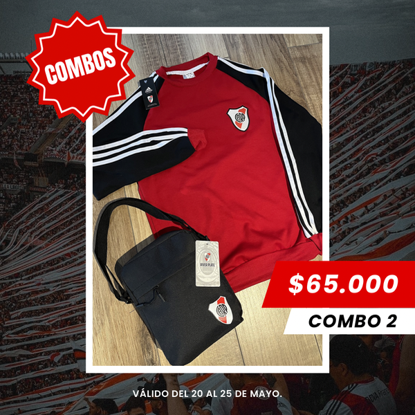 Producto - COMBO 2 Buzo Rojo+ Bandolera