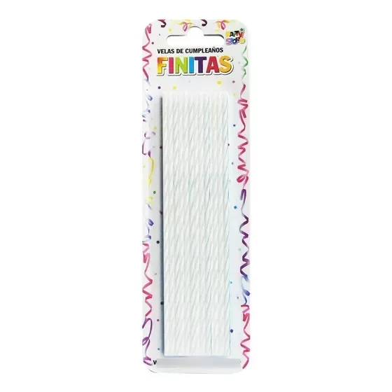 Producto - VELAS FINITAS 17cm TORNEADAS BLANCAS