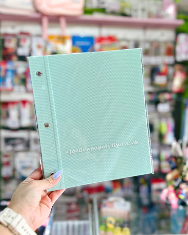 Producto - Carpeta 2 tapas verde pastel