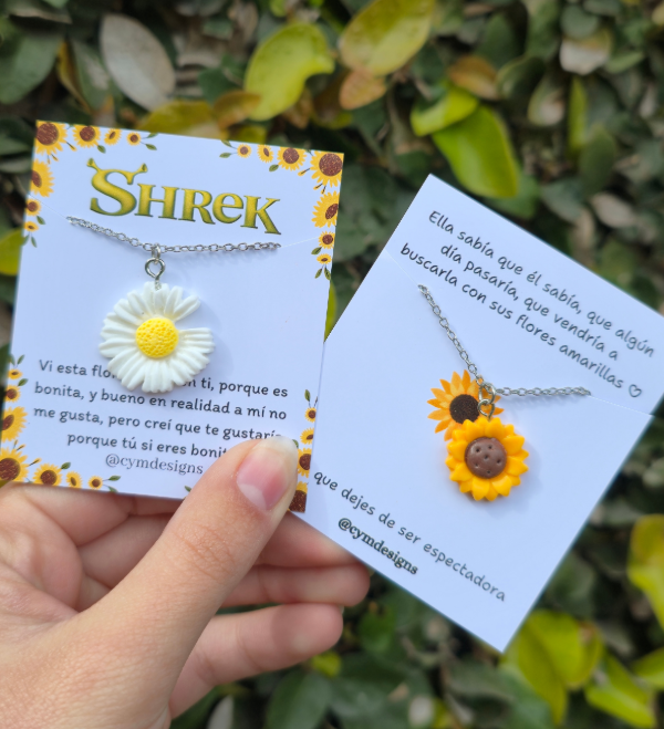 Producto - Collar flor margarita y girasol