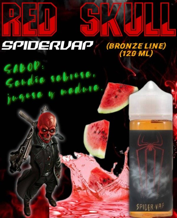 Producto - LIQUIDOS SPIDER VAP (Bronze Line) 120ml RED SKULL