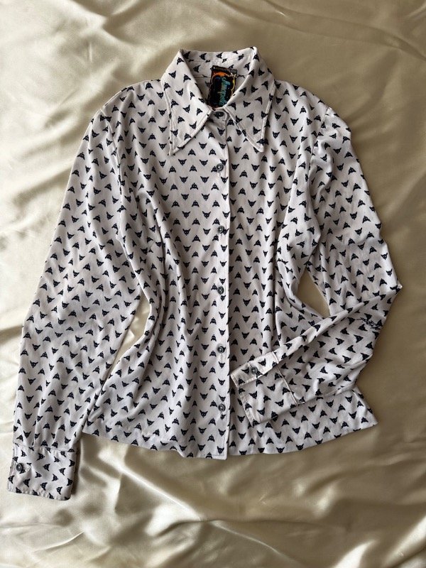 Producto - Camisa vintage print con azul - 1