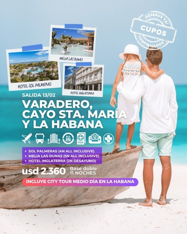 Producto - VARADERO, CAYO SANTA MARÍA Y LA HABANA