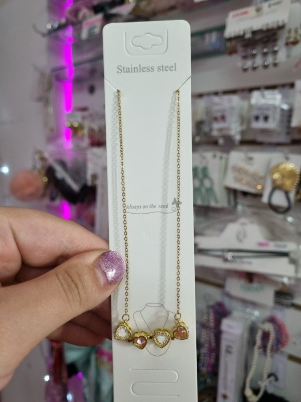 Producto - Collar Imantado Corazon y Trebol - 3